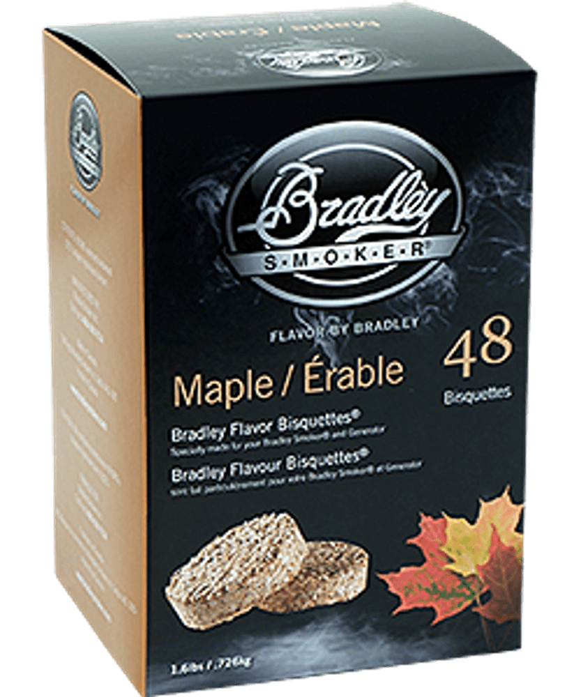 Bradley Smoker Maple røykbrikketter 48 stk