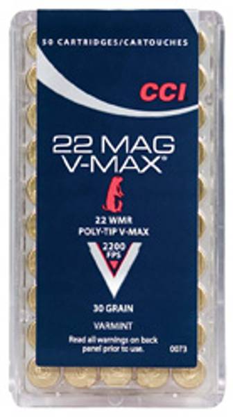 CCI 22 WMR 30 V-MAX  50 skudd