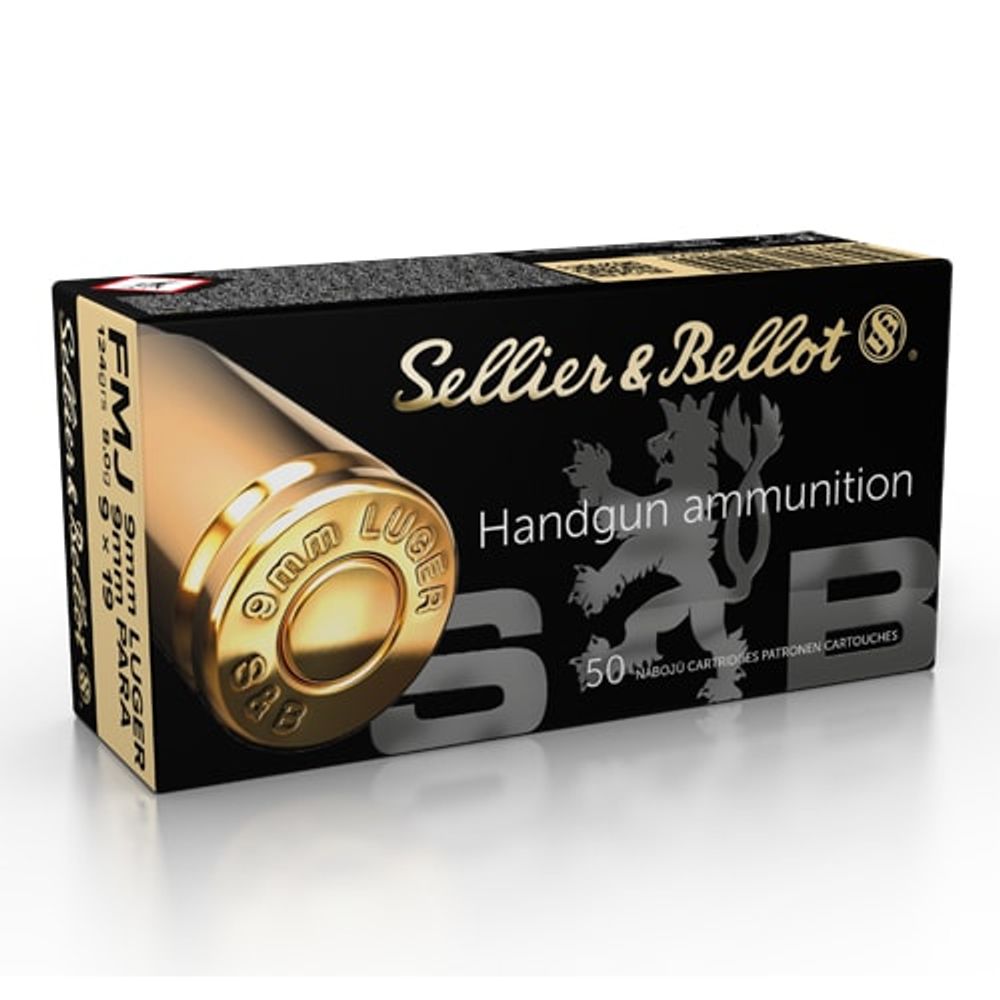 S&B 9mm Luger FMJ 124 gr